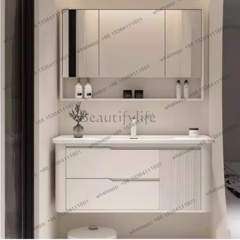 Home Bathroom Vanity Combo - LSClassic 北欧風 バスルームキャビネット、収納、化粧台、浴室用キャビネット、鏡、バスルーム家具、家庭用