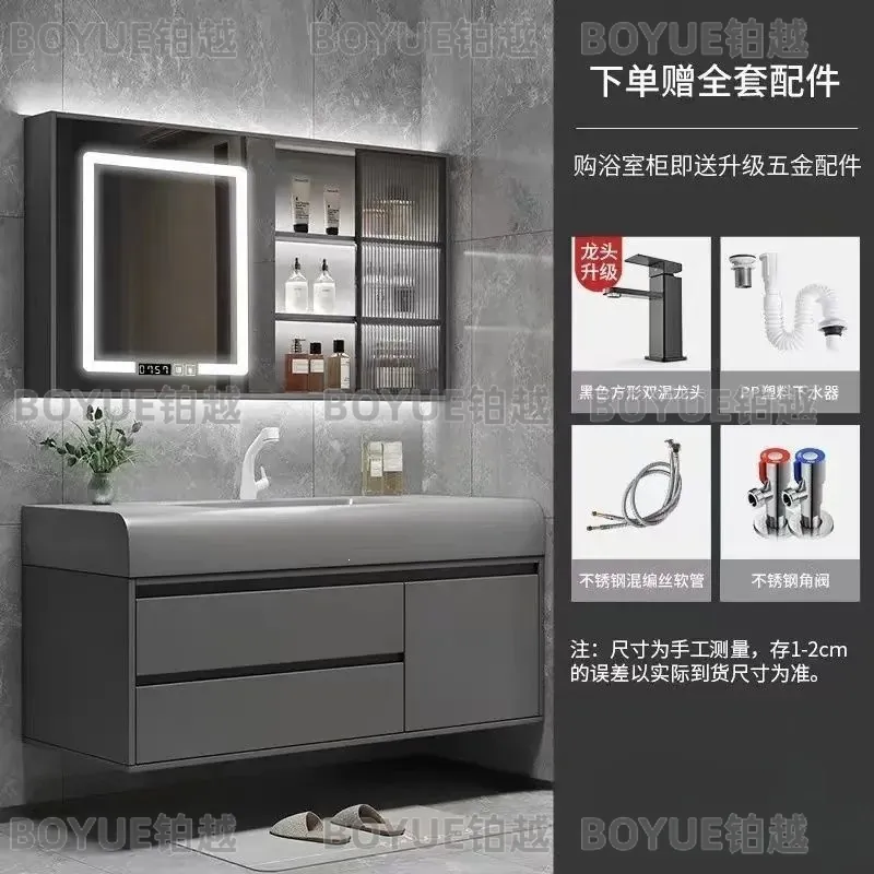 ライトラグジュアリー スマートバスルームバニティ、一体型セラ - Home Bathroom Vanity Combo のレビューと価格