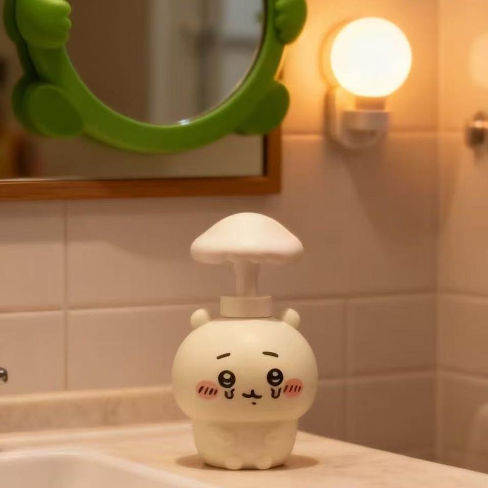 かわいい「はちわらちいかわ」デザインのディスペンサーボトル。 - Home Edit Bathroom Storage のレビューと価格