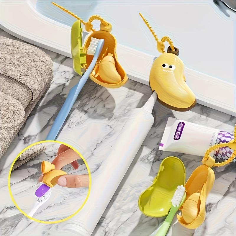 かわいいバナナ歯ブラシホルダーポータブルトラベルオーガナイザ - Home Essentials Bathroom Storage のレビューと価格