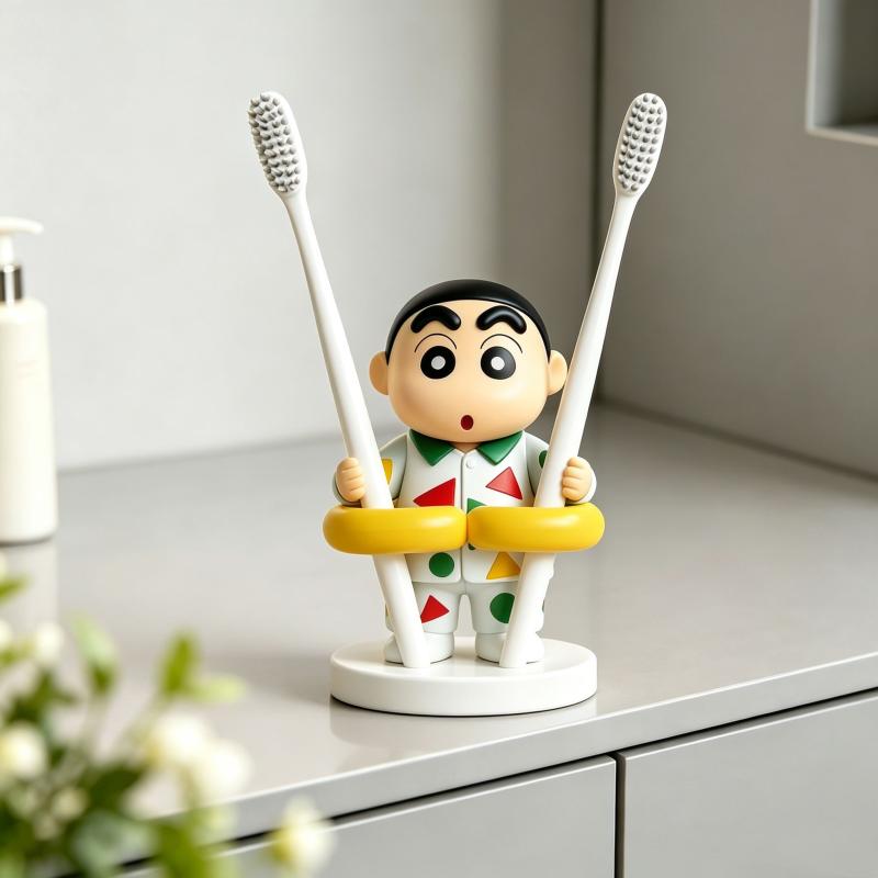 かわいい歯ブラシホルダー　アニメ「クレヨンしんちゃん」風　家 - Home Edit Bathroom Storage のレビューと価格